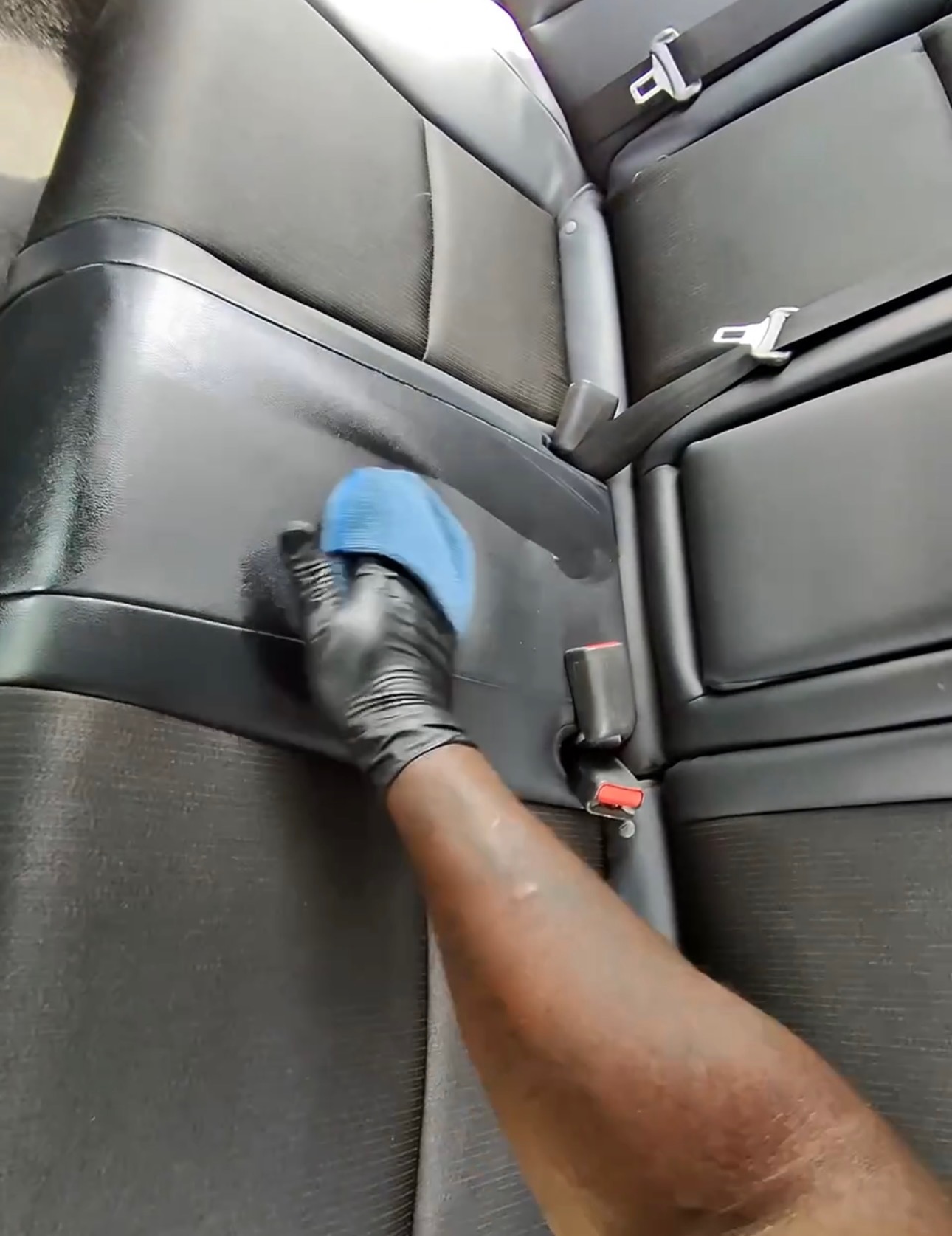 Professional leather car seat and interior surface cleaning in Baton Rouge, LA