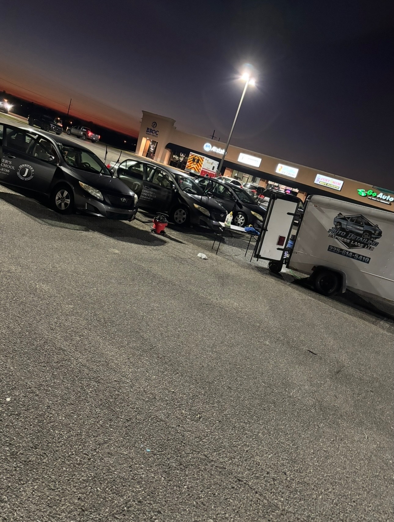 Scheduled mobile detailing for business fleet vehicles in Baton Rouge, Louisiana